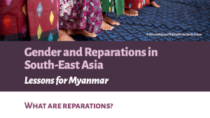 Gender and Reparations in South-East Asia: Lessons for Myanmar